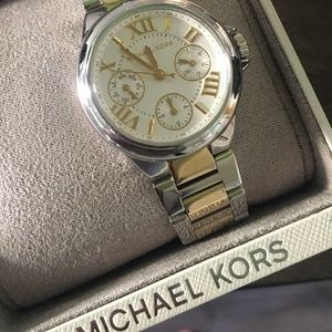 Two Tone Michael Kors Watch